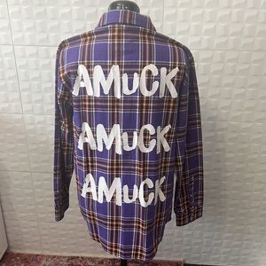 Cakeworthy Sarah Sanderson Hocus Pocus Flannel Shirt